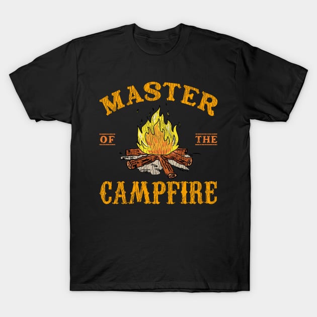Master Of The Campfire Master Camping T-Shirt by kimmygoderteart